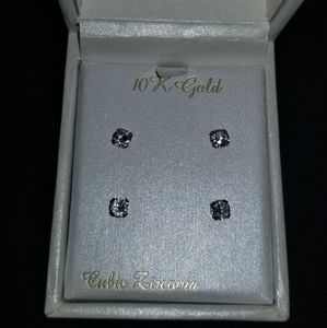 Taylor Grace 10K Gold Cubic Zirconia Studs